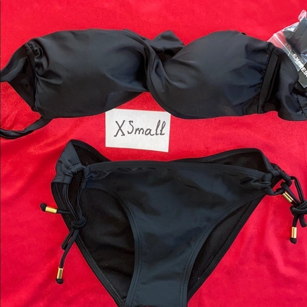 2 Pc Set Push-up Swimsuit Top + Bottoms XS